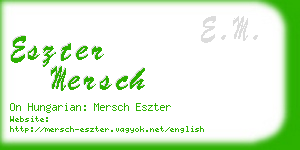 eszter mersch business card